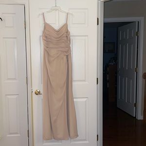 JJ’s House Trumpet/Mermaid Cowl Floor-Length Chiffon Bridesmaid Dress